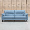 The Sabino Leather Two Seater Sofa - Sky available to purchase from Warehouse Furniture Clearance at our next sale event.