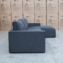 The Layne RHF Chaise Lounge - Charcoal available to purchase from Warehouse Furniture Clearance at our next sale event.