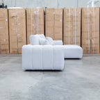 The Tribeca Three Seat RHF Chaise Lounge - Oat - PRE ORDER Available after 15th November available to purchase from Warehouse Furniture Clearance at our next sale event.