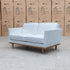 The Lana 2 Seater Leather Sofa - White