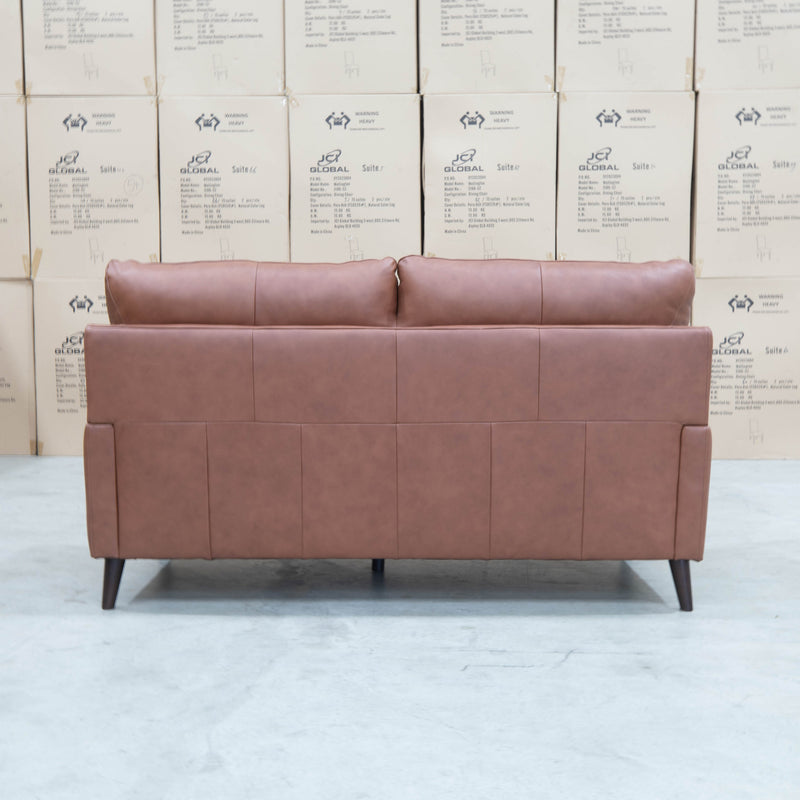 The Sabino Leather Two Seater Sofa - Cognac available to purchase from Warehouse Furniture Clearance at our next sale event.