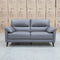 The Sabino Leather Two Seater Sofa - Dark Grey available to purchase from Warehouse Furniture Clearance at our next sale event.