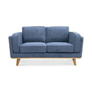 The Delilah Two Seat Sofa - Lance Charcoal available to purchase from Warehouse Furniture Clearance at our next sale event.