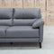 The Sabino Leather Three Seater Sofa - Dark Grey available to purchase from Warehouse Furniture Clearance at our next sale event.