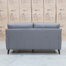 The Sabino Leather Two Seater Sofa - Dark Grey available to purchase from Warehouse Furniture Clearance at our next sale event.