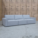 The Layne Three Seater Lounge - Silver available to purchase from Warehouse Furniture Clearance at our next sale event.