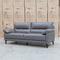 The Sabino Leather Three Seater Sofa - Dark Grey available to purchase from Warehouse Furniture Clearance at our next sale event.