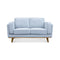 The Delilah Two Seat Sofa - Lance Silver available to purchase from Warehouse Furniture Clearance at our next sale event.