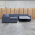 The Ashton Modular Corner Chaise Lounge with Sofa Bed - Licorice
