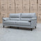 The Sabino Leather Three Seater Sofa - Light Grey available to purchase from Warehouse Furniture Clearance at our next sale event.