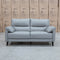 The Sabino Leather Two Seater Sofa - Light Grey available to purchase from Warehouse Furniture Clearance at our next sale event.