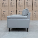 The Sabino Leather Two Seater Sofa - Light Grey available to purchase from Warehouse Furniture Clearance at our next sale event.