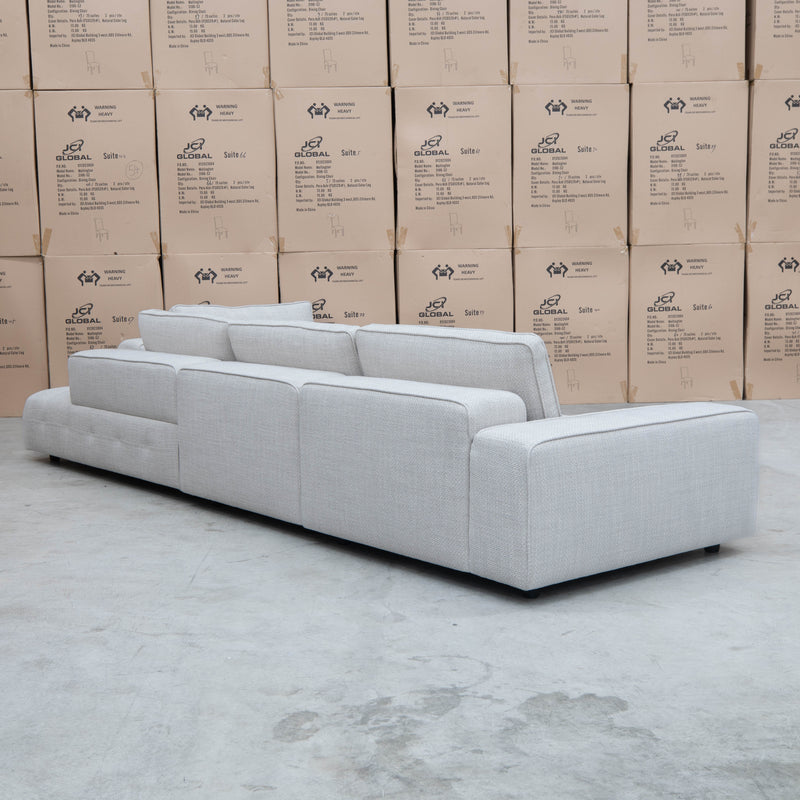 The Palm Spring Contemporary Oversized RHF Double Chaise Lounge - Alabaster - Floor Stock available to purchase from Warehouse Furniture Clearance at our next sale event.