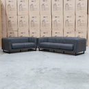 The Santosa Two Seat Fabric Sofa - Charcoal available to purchase from Warehouse Furniture Clearance at our next sale event.