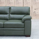 The Denton Three Seater Leather Sofa - Pine available to purchase from Warehouse Furniture Clearance at our next sale event.