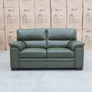 The Denton Leather Two Seater Sofa - Pine available to purchase from Warehouse Furniture Clearance at our next sale event.