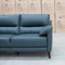 The Sabino Leather Three Seater Sofa - Peacock available to purchase from Warehouse Furniture Clearance at our next sale event.