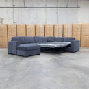 The Ashton Modular Corner Chaise Lounge with Sofa Bed - Licorice available to purchase from Warehouse Furniture Clearance at our next sale event.