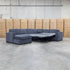 The Ashton Modular Corner Chaise Lounge with Sofa Bed - Licorice