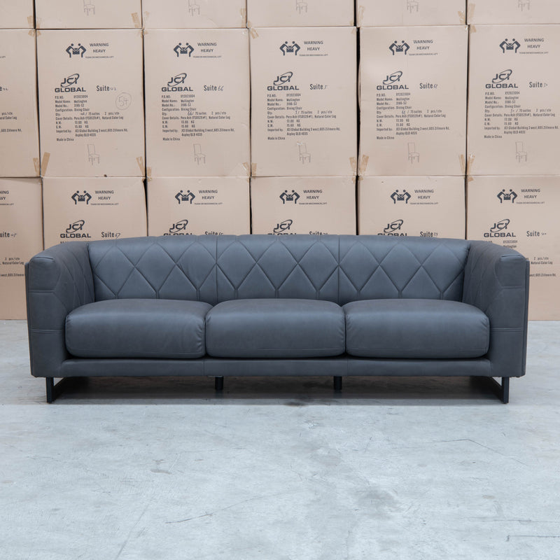 The Santosa Three Seat Fabric Sofa - Charcoal available to purchase from Warehouse Furniture Clearance at our next sale event.