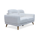 The Harlow Two Seater Sofa - Ivory Boucle Fabric available to purchase from Warehouse Furniture Clearance at our next sale event.