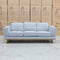The Delilah Three Seat Sofa - Lance Silver available to purchase from Warehouse Furniture Clearance at our next sale event.