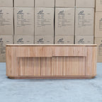 The Semillon New Zealand Ash 2 Drawer Buffet - Natural available to purchase from Warehouse Furniture Clearance at our next sale event.