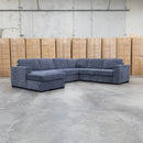 The Ashton Modular Corner Chaise Lounge with Sofa Bed - Licorice available to purchase from Warehouse Furniture Clearance at our next sale event.