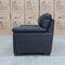 The Denton Leather Two Seater Sofa - Jet Black available to purchase from Warehouse Furniture Clearance at our next sale event.