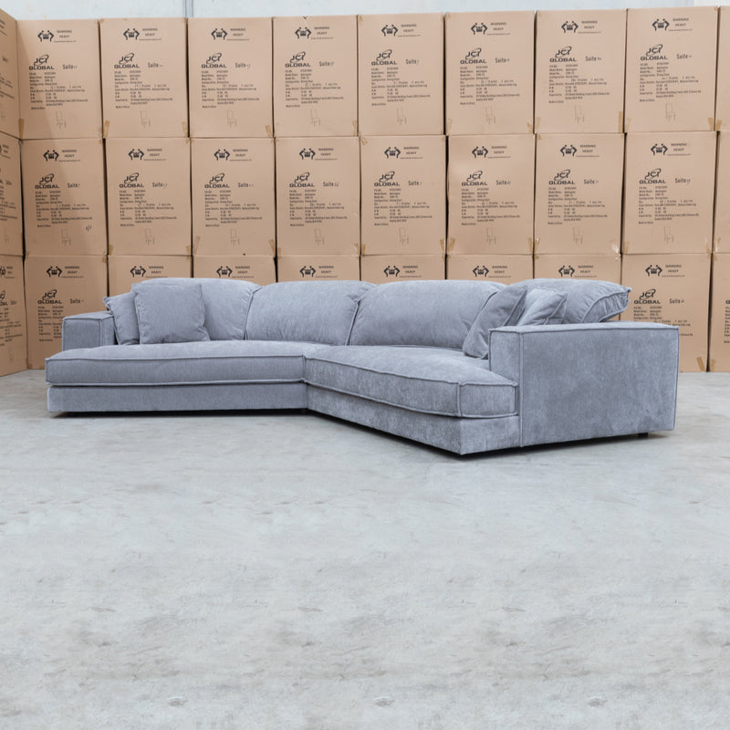 The Tessa Double Angle Deep Seated Feather & Foam Sofa - Smoke available to purchase from Warehouse Furniture Clearance at our next sale event.