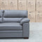 The Denton Three Seater Leather Sofa - Dark Grey available to purchase from Warehouse Furniture Clearance at our next sale event.