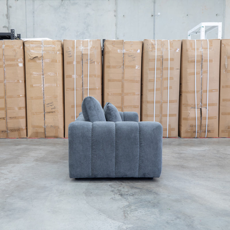 The Tribeca Three Seat Fabric Sofa - Charcoal