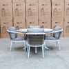 The Graysen 5 Piece Outdoor Dining Suite - Available After 8th March available to purchase from Warehouse Furniture Clearance at our next sale event.