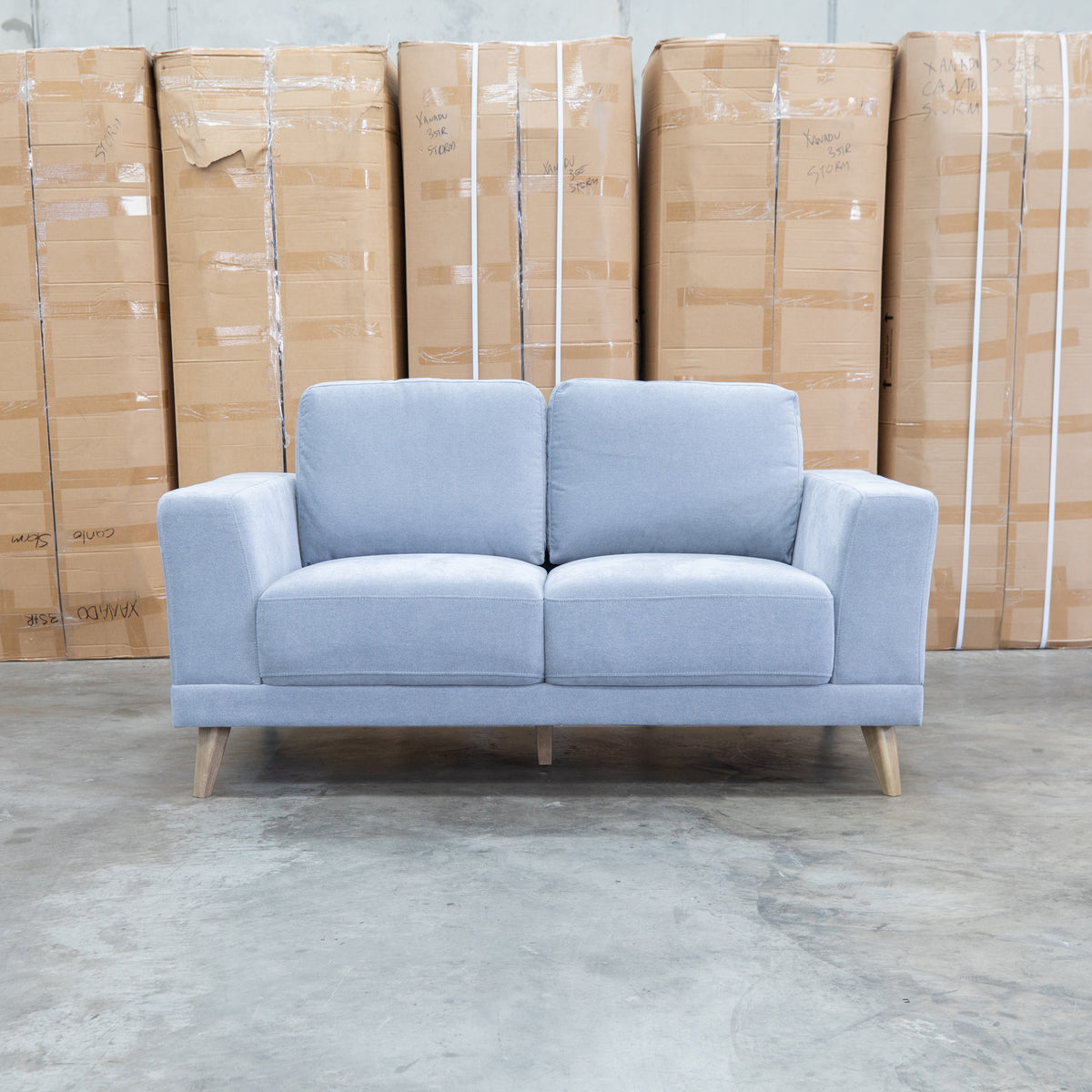 The Lucas Two Seat Sofa - Smoke available to purchase from Warehouse Furniture Clearance at our next sale event.