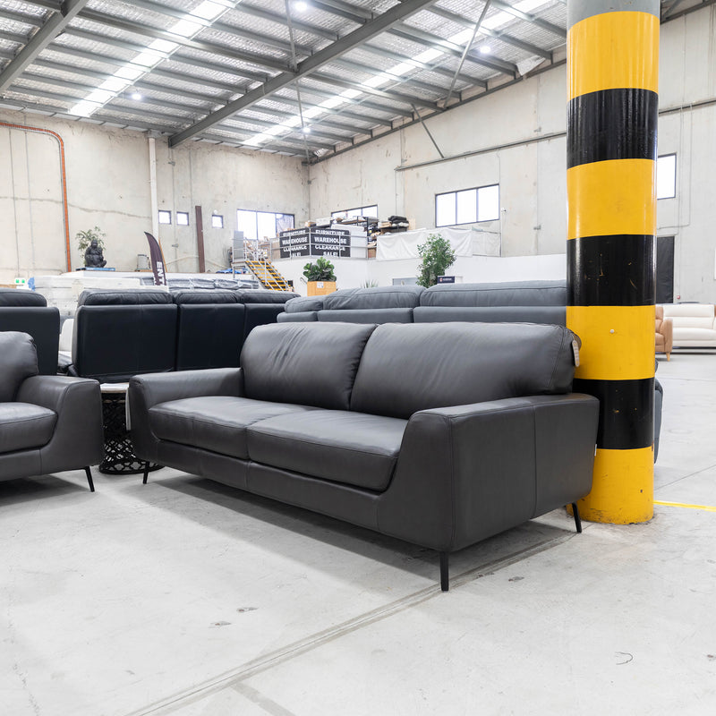 The La-Z-Boy Luton 3 Seat Sofa - Chesapeake Slate - Floor Stock available to purchase from Warehouse Furniture Clearance at our next sale event.