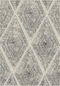 The St Tropez Indoor/Outdoor Polypropylene Distressed Diamond Rug - Cream/Black - MC09-6 - Available In-Store Only available to purchase from Warehouse Furniture Clearance at our next sale event.