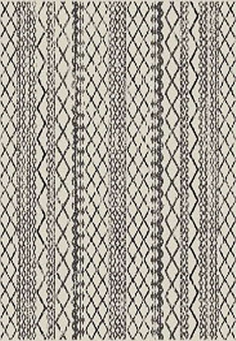 The St Tropez Indoor/Outdoor Polypropylene Tribal Stripe Rug - Cream/Black - MC10-6 - Available In-Store Only available to purchase from Warehouse Furniture Clearance at our next sale event.