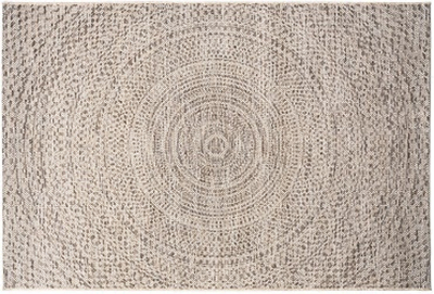 The St Tropez Indoor/Outdoor Polypropylene Mosaic Swirl Rug - Cream/Blue - MC18-6 - Available In-Store Only available to purchase from Warehouse Furniture Clearance at our next sale event.