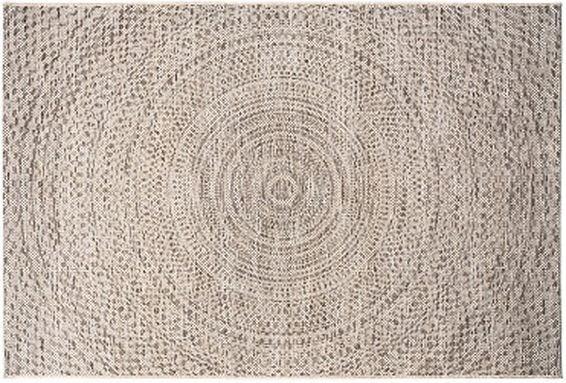 The St Tropez Indoor/Outdoor Polypropylene Mosaic Swirl Rug - Cream/Blue - MC18-6 - Available In-Store Only available to purchase from Warehouse Furniture Clearance at our next sale event.