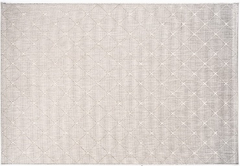 The St Tropez Indoor/Outdoor Polypropylene Farrah Diamond Rug - Silver/White - MC20-7 - Available In-Store Only available to purchase from Warehouse Furniture Clearance at our next sale event.