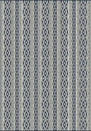 The St Tropez Indoor/Outdoor Polypropylene Malta Stripe Rug - Blue/Cream - MC23-6 - Available In-Store Only available to purchase from Warehouse Furniture Clearance at our next sale event.