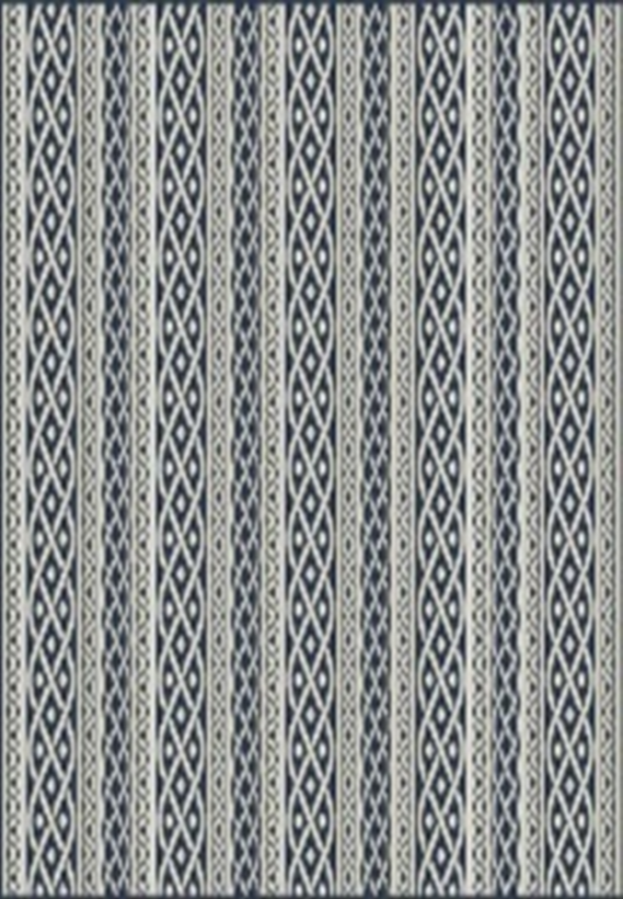The St Tropez Indoor/Outdoor Polypropylene Malta Stripe Rug - Blue/Cream - MC23-6 - Available In-Store Only available to purchase from Warehouse Furniture Clearance at our next sale event.