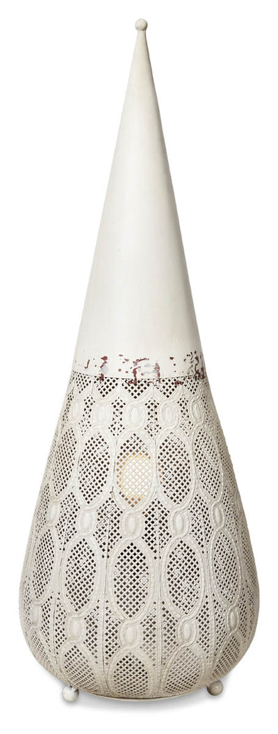 The Filigree Metal Floor Lamp Small - Antique White - MQ77 - Available In-Store Only available to purchase from Warehouse Furniture Clearance at our next sale event.