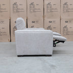 The Marina Bay Feather & Foam Dual Motor Electric Three Seat Lounge - Oatmeal available to purchase from Warehouse Furniture Clearance at our next sale event.
