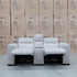 The Marina Bay Feather & Foam Dual Motor Electric Two Seater Theatre Lounge - Oatmeal