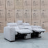 The Marina Bay Feather & Foam Dual Motor Electric Two Seater Theatre Lounge - Oatmeal