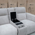 The Marina Bay Feather & Foam Dual Motor Electric Two Seater Theatre Lounge - Oatmeal