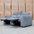 The Marina Bay Feather & Foam Dual Motor Electric Two Seater Theatre Lounge - Signature Grey