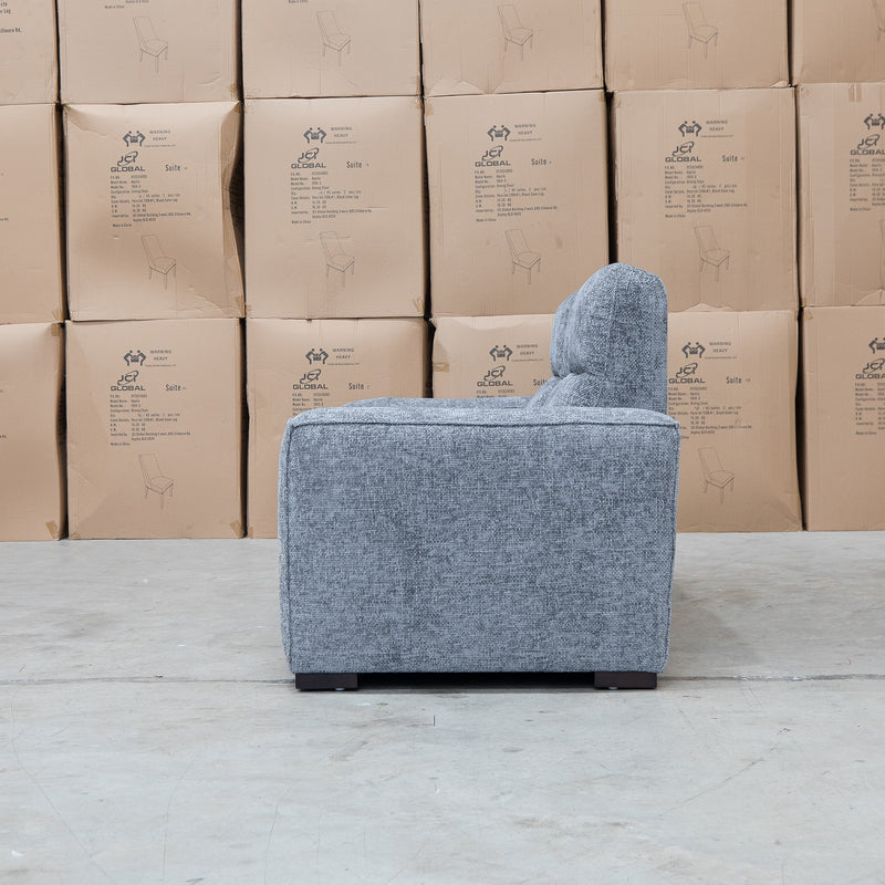 The Marina Bay Feather & Foam Dual Motor Electric Two Seater Theatre Lounge - Signature Grey