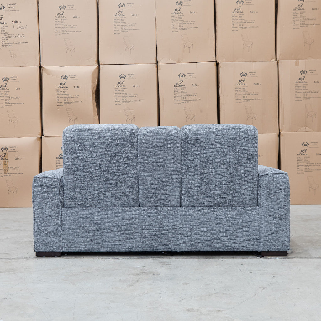 The Marina Bay Feather & Foam Dual Motor Electric Two Seater Theatre Lounge - Signature Grey - PRE ORDER Available After 12th November available to purchase from Warehouse Furniture Clearance at our next sale event.